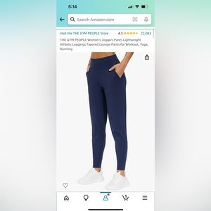 The Gym People stretching joggers -L